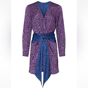 DELFI Collective Jac Snakeprint Tie Waist Dress M